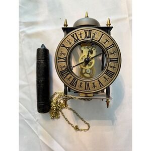 Franz Hermle Skeleton Wall Clock German Mechanical Bell Chime Iron 701-781